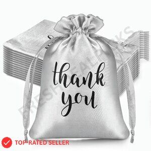 Satin Drawstring Gift Bags Elegant Party Wedding Favor Jewelry Candy Wrap